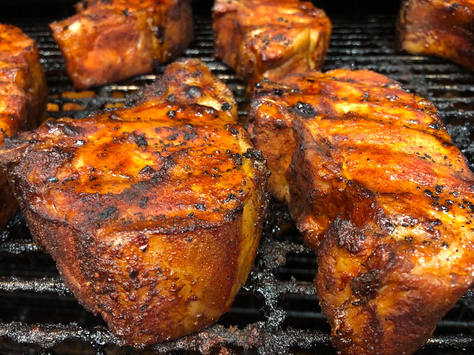 steaks on the grill