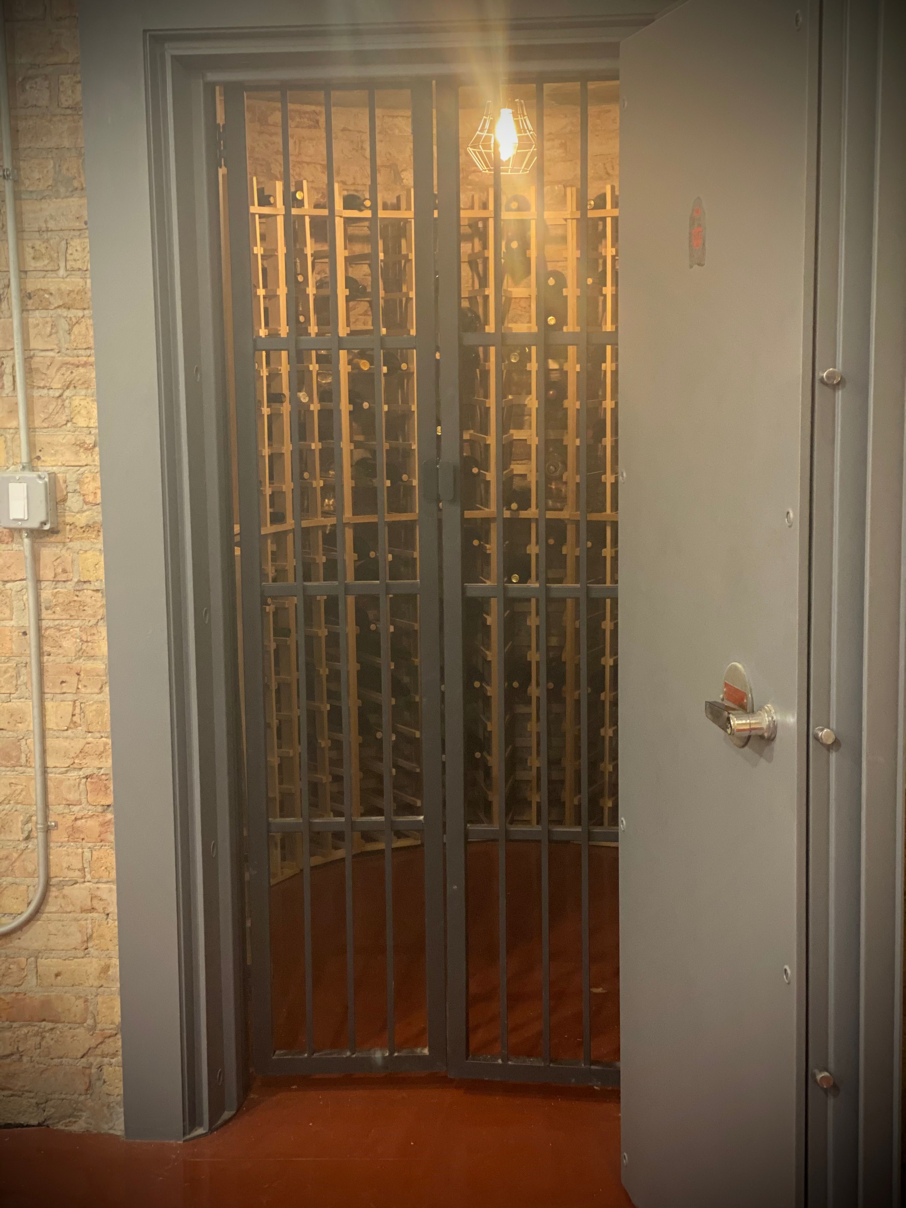 safe with wine bottles