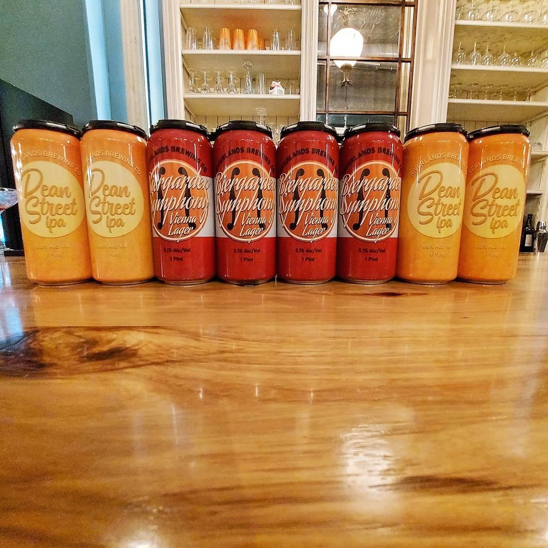 Several cans lined in a row at Catseye ottawa