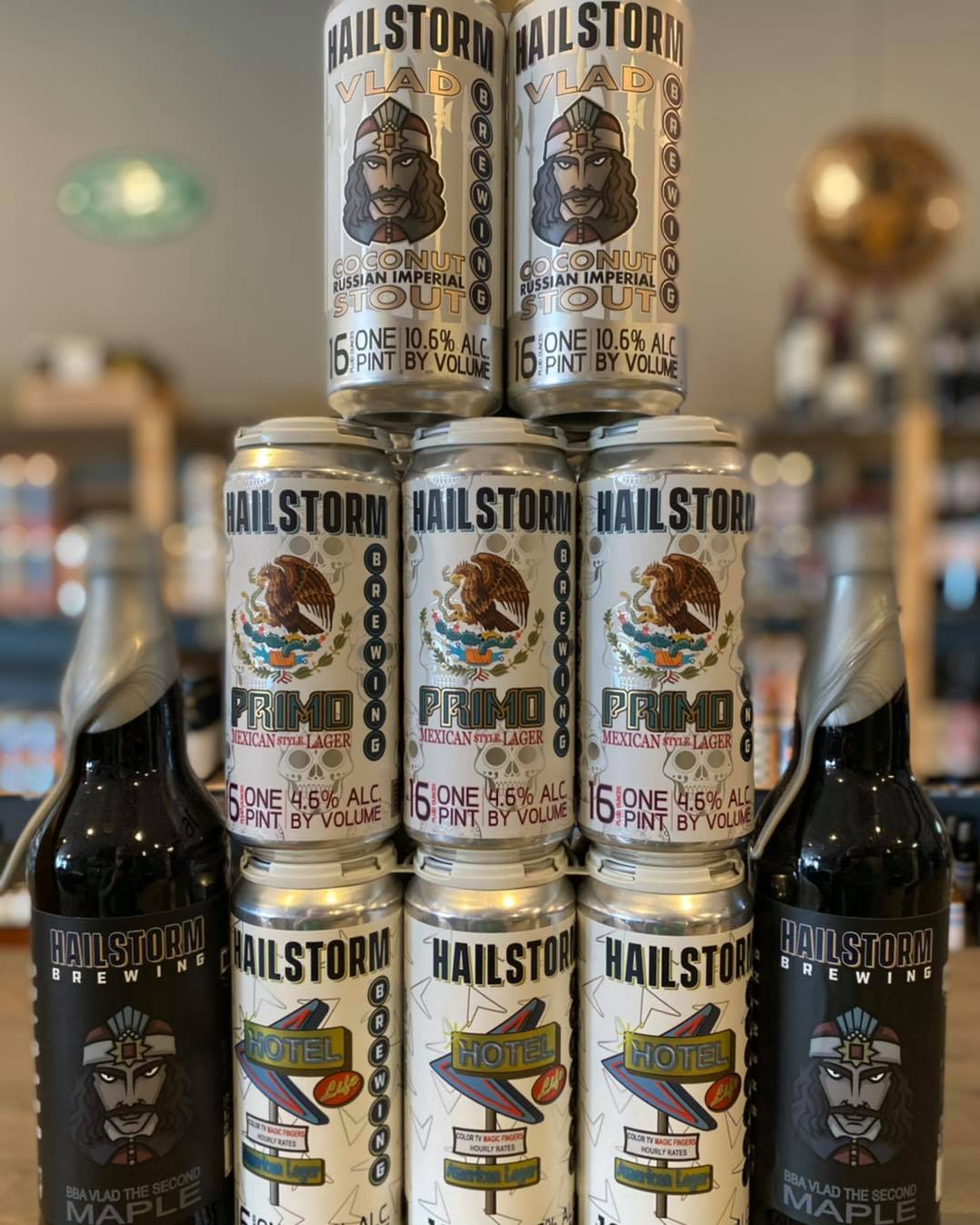 Beers from Hailstorm Brewing
