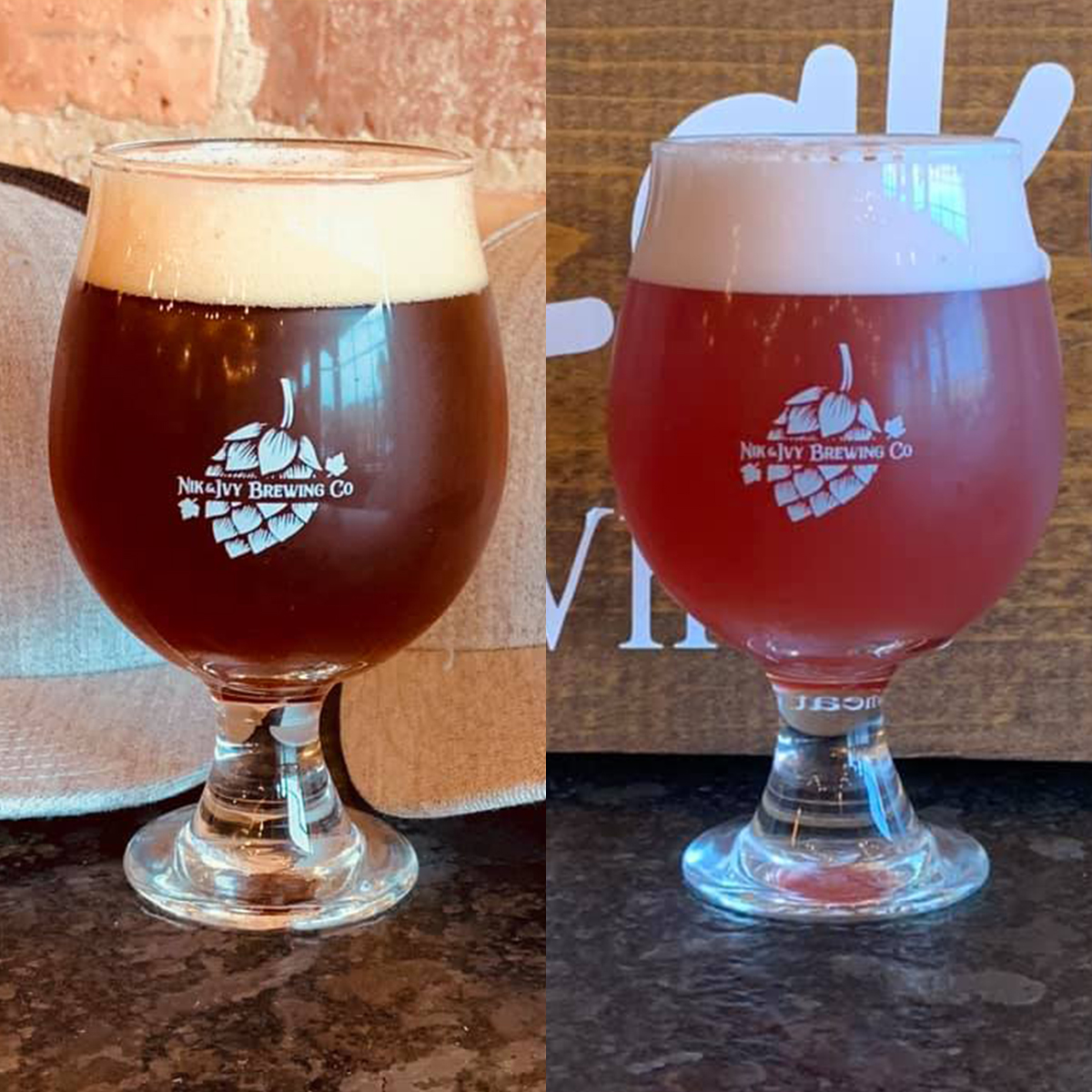 Two brews from Nik and Ivy Brewing in Lockport