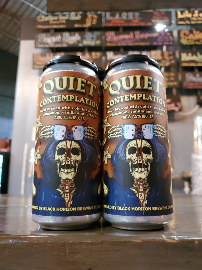 Cans of Quiet Contemplation from Black Horizon Brewing