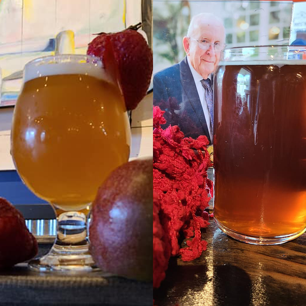 Two beers from Rt66 Old School Brewing