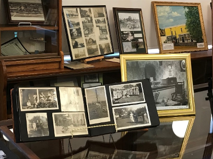 old photos of Mendota's history on display at the Mendota museum