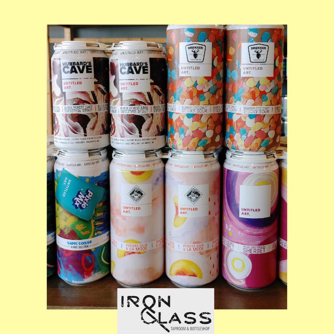 Cans of different beers from Hubbard's Cave Brewery