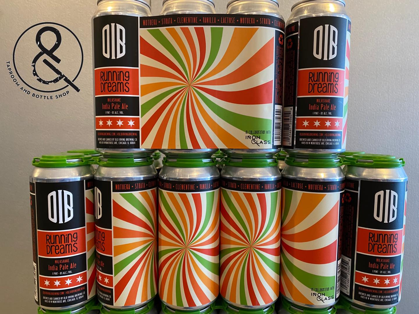 Cans of Running Dreams by Old Irving Brewing Co and Iron&Glass