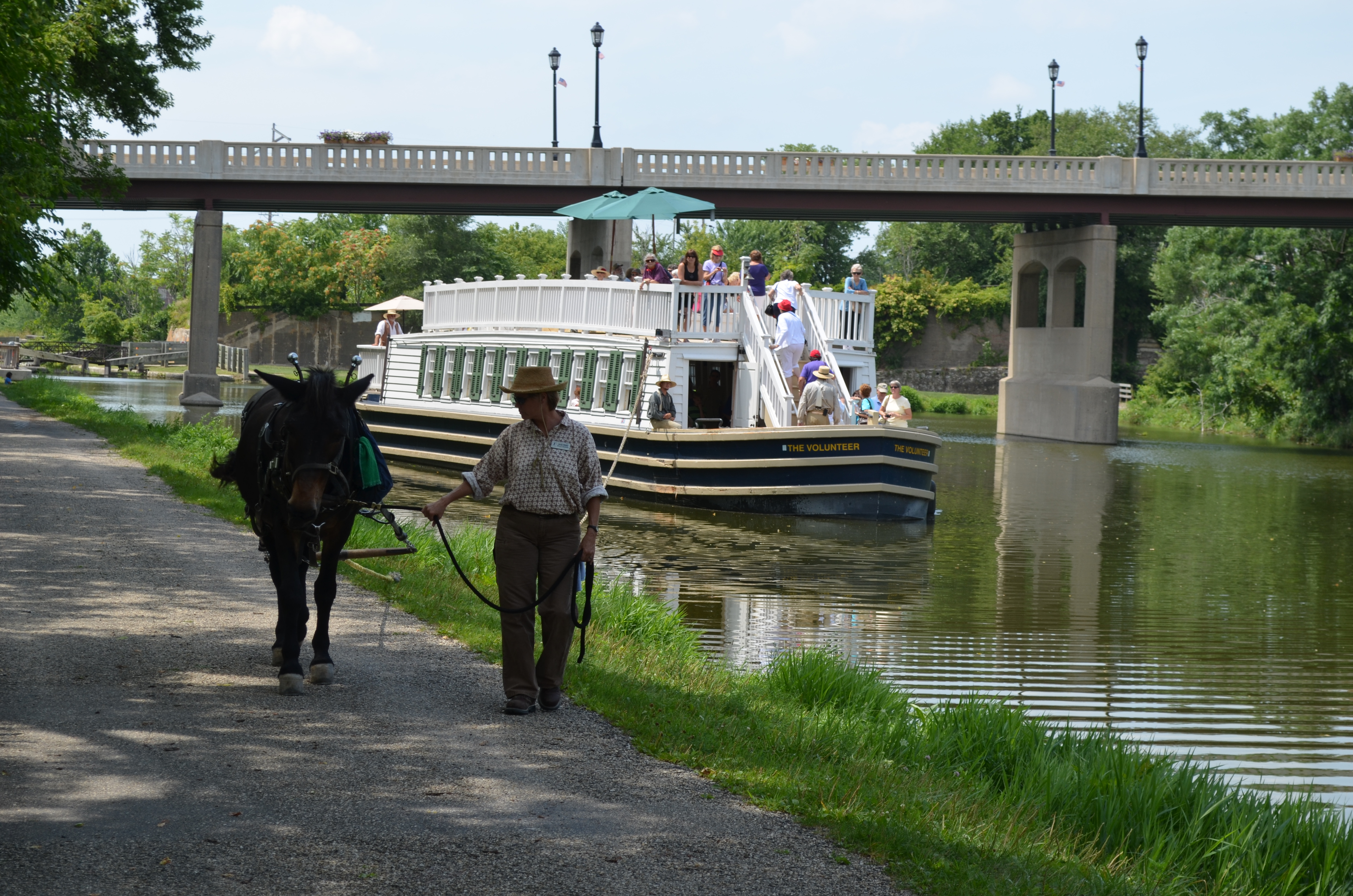 The Mule-pulled I&M Canal Boat in LaSalle, IL