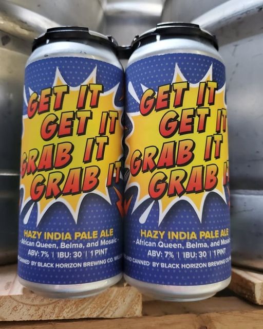 4 pack of cans from Black Horizon Brewing
