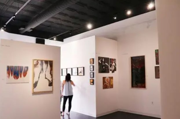 Open Space Art Gallery and Studios interior with artwork displays
