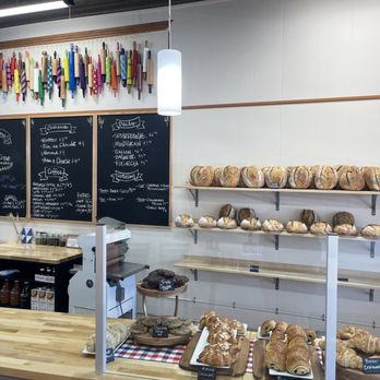 Millstone Bakery interior with fresh baked goods